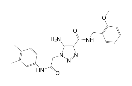 5-amino-1-[2-(3,4-dimethylanilino)-2-oxoethyl]-N-(2-methoxybenzyl)-1H-1,2,3-triazole-4-carboxamide