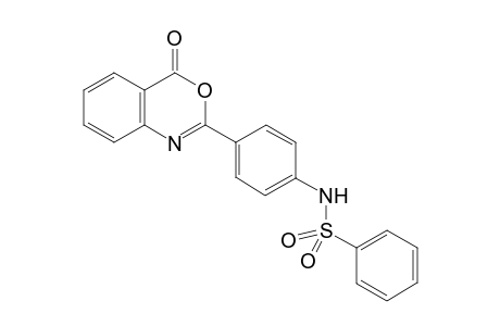N-(4-(4-Oxo-4H-3,1-benzoxazin-2-yl)phenyl)benzenesulfonamide