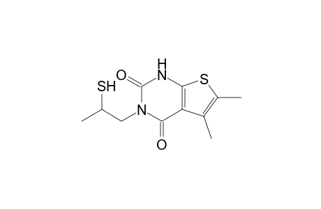3-(2-mercaptopropyl)-5,6-dimethyl-1H-thieno[2,3-d]pyrimidine-2,4-dione