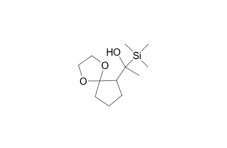 erythro-6-[1-Hydroxy-1-(trimethylsilyl)ethyl]-1,4-dioxaspiro[4.4]nonane