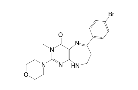 6-(4-Bromophenyl)-8,9-dihydro-3-methyl-2-morpholino-3H-pyrimido[4,5-b][1,4]diazepin-4(7H)-one