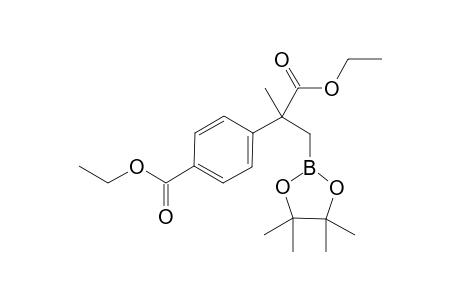 Ethyl 4-(1-ethoxy-2-methyl-1-oxo-3-(4,4,5,5-tetramethyl-1,3,2-dioxaborolan-2-yl)propan-2-yl)benzoate