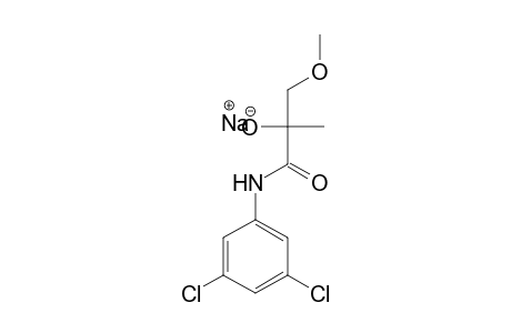 Propanamide, N-(3,5-dichlorophenyl)-2-hydroxy-3-methoxy-2-methyl-, sodium salt