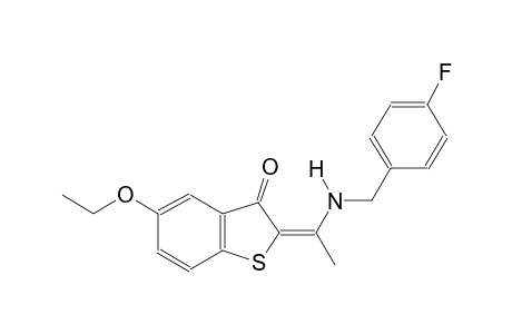 (2E)-5-ethoxy-2-{1-[(4-fluorobenzyl)amino]ethylidene}-1-benzothiophen-3(2H)-one