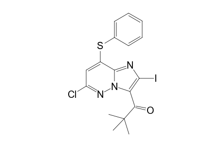 1-(6-Chloro-2-iodo-8-(phenylthio)imidazo[1,2-b]pyridazin-3-yl)-2,2-dimethylpropan-1-one