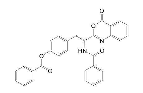 4-(2-benzamido-2-(4-oxo-4H-benzo[d][1,3] oxazin-2-yl)vinyl)phenyl benzoate