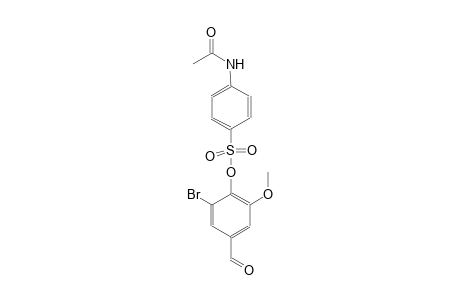 benzenesulfonic acid, 4-(acetylamino)-, 2-bromo-4-formyl-6-methoxyphenyl ester