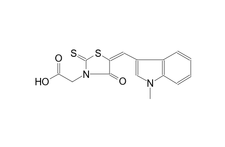 {(5E)-5-[(1-methyl-1H-indol-3-yl)methylene]-4-oxo-2-thioxo-1,3-thiazolidin-3-yl}acetic acid