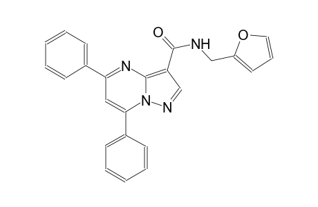 N-(2-furylmethyl)-5,7-diphenylpyrazolo[1,5-a]pyrimidine-3-carboxamide