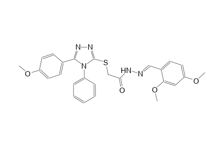 acetic acid, [[5-(4-methoxyphenyl)-4-phenyl-4H-1,2,4-triazol-3-yl]thio]-, 2-[(E)-(2,4-dimethoxyphenyl)methylidene]hydrazide