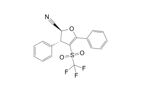 2-Cyano-3,5-diphenyl-4-trifluoromethylsulfonyl-trans-2,3-dihydrofuran