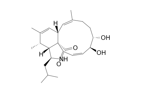1H-cycloundec(d)isoindole-1,15(2H)-dione, 3,3a,4,6a,9,10,11,12-octahydro-11,12-dihydroxy-4,5,8-trimethyl-3-(2-methylpropyl)-, (3S,3aR,4S,6aS,7E,11S,12S,13E,15aS)-