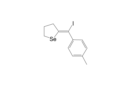 (E)-2-(iodo(p-tolyl)methylene)tetrahydroselenophene