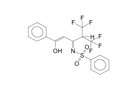 1-PHENYL-3-BENZENESULPHONYLIMINO-4-TRIFLUOROMETHYL-5,5,5-TRIFLUOROPENTEN-1-OL-1