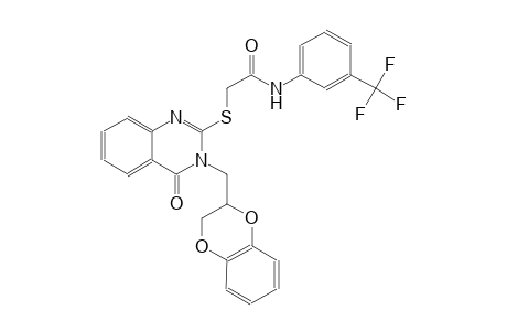 acetamide, 2-[[3-[(2,3-dihydro-1,4-benzodioxin-2-yl)methyl]-3,4-dihydro-4-oxo-2-quinazolinyl]thio]-N-[3-(trifluoromethyl)phenyl]-