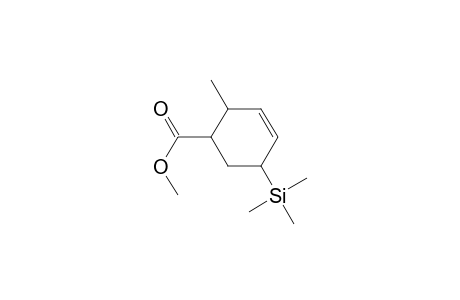 3-Cyclohexene-1-carboxylic acid, 2-methyl-5-(trimethylsilyl)-, methyl ester