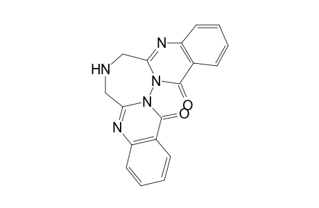 (+-)-6,8,14,17-Tetrahydro-7H-[1,2,5]triazepino[3,2-b:7,1-b']diquinazolin-14,17-dione