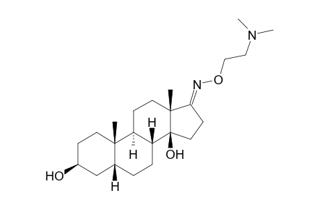 (E)-17-[(2-Dimethylaminoethoxy)imino]-5.beta.-androstane-3.beta.,14.beta.-diol