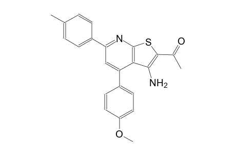 1-[3-amino-4-(4-methoxyphenyl)-6-(4-methylphenyl)thieno[2,3-b]pyridin-2-yl]ethanone
