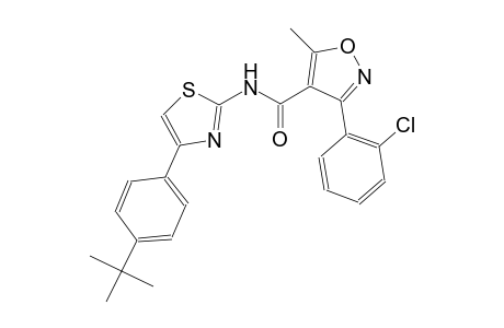 N-[4-(4-tert-butylphenyl)-1,3-thiazol-2-yl]-3-(2-chlorophenyl)-5-methyl-4-isoxazolecarboxamide