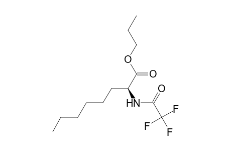Octanoic acid, 2-[(trifluoroacetyl)amino]-, propyl ester, (S)-