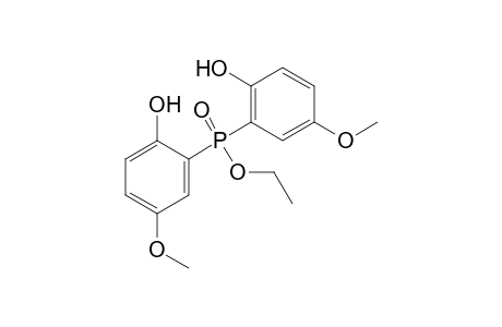bis(2-hydroxy-5-methoxyphenyl)phosphinic acid, ethyl ester