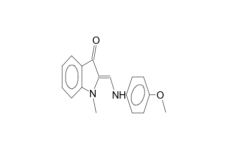 1-methyl-2-(4-methoxyphenylaminomethylene)-2,3-dihydroindol-3-one