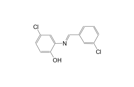 4-chloro-2-{[(E)-(3-chlorophenyl)methylidene]amino}phenol