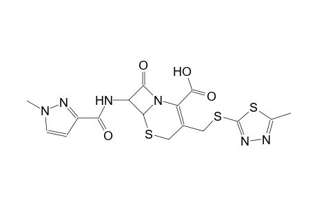 7-{[(1-methyl-1H-pyrazol-3-yl)carbonyl]amino}-3-{[(5-methyl-1,3,4-thiadiazol-2-yl)sulfanyl]methyl}-8-oxo-5-thia-1-azabicyclo[4.2.0]oct-2-ene-2-carboxylic acid
