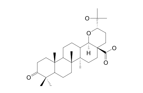17,24-Epoxy-25-hydroxy-3-oxobaccharan-21-oic acid