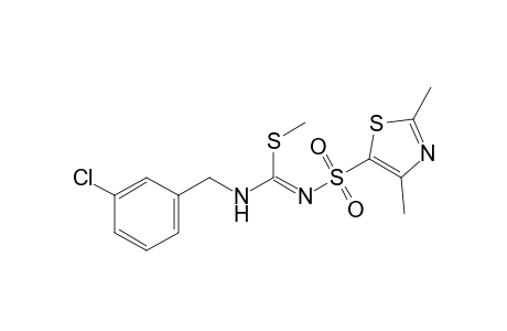 3-(m-chlorobenzyl)-1-[(2,4-dimethyl-5-thiazolyl]-2-methyl-2-thiopseudourea