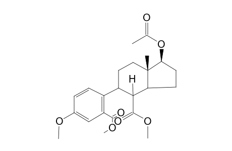 (1S,3aS,4R,5S,7aS)-1-acetoxy-5-(2-carbomethoxy-4-methoxy-phenyl)-7a-methyl-1,2,3,3a,4,5,6,7-octahydroindene-4-carboxylic acid methyl ester