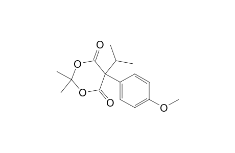 1,3-Dioxane-4,6-dione, 5-(4-methoxyphenyl)-2,2-dimethyl-5-(1-methylethyl)-