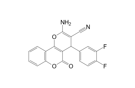 2-Amino-4-(3,4-difluorophenyl)-5-oxo-4,5-dihydropyrano[3,2-c]-chromene-3-carbonitrile