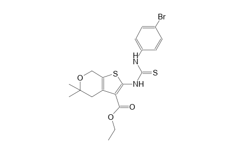 5H-thieno[2,3-c]pyran-3-carboxylic acid, 2-[[[(4-bromophenyl)amino]carbonothioyl]amino]-4,7-dihydro-5,5-dimethyl-, ethyl ester