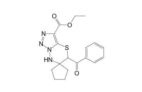 5-Benzoyl-[5,7-dihydrospiro[1,2,3]triazolo[5,1-b][1,3,4]thiadiazine-6,1'-cyclopentane]-3-carboxylic acid ethyl ester