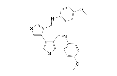 N-(4-methoxyphenyl)-1-[4-[4-[(4-methoxyphenyl)iminomethyl]-3-thienyl]-3-thienyl]methanimine