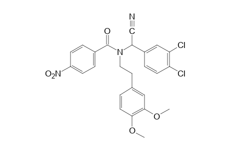 N-(alpha-cyano-3,4-dichlorobenzyl)-N-(3,4-dimethoxyphenethyl)-p-nitrobenzamide