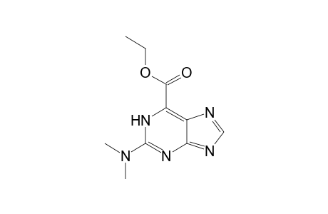 2-(dimethylamino)-7H-purine-6-carboxylic acid ethyl ester
