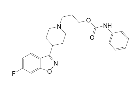 4-(6-Fluoro-1,2-benzisoxazol-3-yl)-1-(3-phenylcarbamoyloxy)propyl)-piperidine
