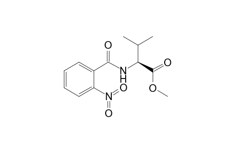 3-methyl-2-[[(2-nitrophenyl)-oxomethyl]amino]butanoic acid methyl ester