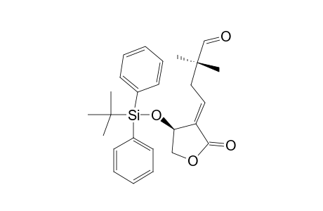 E-4-[(4S)-4-(TERT.-BUTYLDIMETHYLSILYLOXY)-2-OXO-4,5-DIHYDROFURAN-3-YLIDENE]-2,2-DIMETHYLBUTANAL