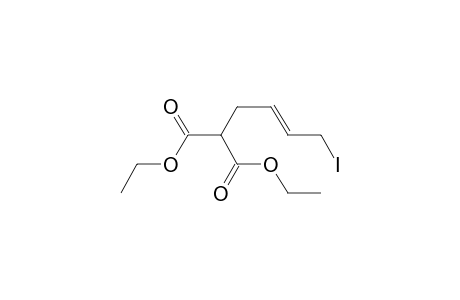 Propanedioic acid, (4-iodo-2-butenyl)-, diethyl ester, (E)-