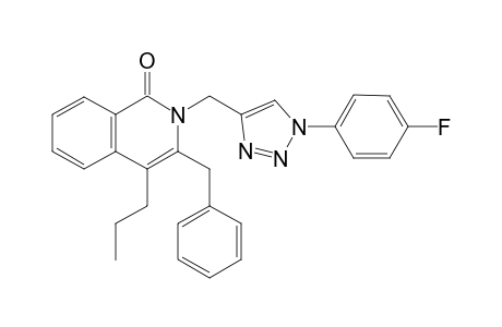 3-Benzyl-2-{[1-(4-fluorophenyl)-1H-1,2,3-triazol-4-yl]methyl}-4-n-propylisoquinolin-1(2H)-one