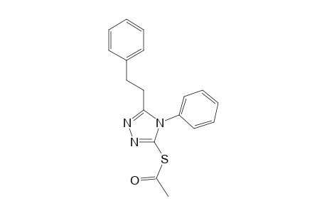 4-Phenyl-5-(2-phenylethyl)-4H-1,2,4-triazol-3-yl hydrosulfide, acetate