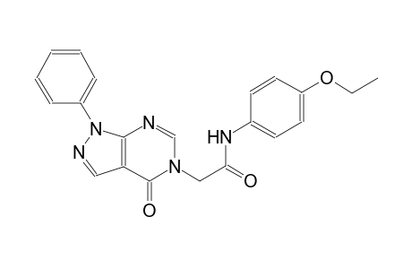 N-(4-ethoxyphenyl)-2-(4-oxo-1-phenyl-1,4-dihydro-5H-pyrazolo[3,4-d]pyrimidin-5-yl)acetamide