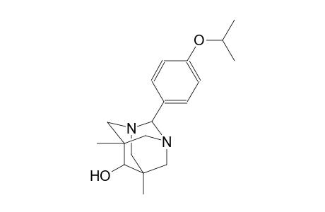 2-(4-isopropoxyphenyl)-5,7-dimethyl-1,3-diazatricyclo[3.3.1.1~3,7~]decan-6-ol