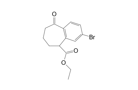 Ethyl 3-bromo-9-oxo-6,7,8,9-tetrahydro-5H-benzocycloheptene-5-carboxylate