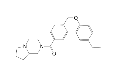 4-ethylphenyl 4-(hexahydropyrrolo[1,2-a]pyrazin-2(1H)-ylcarbonyl)benzyl ether