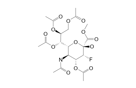 METHYL-5-ACETAMIDO-4,7,8,9-TETRA-O-ACETYL-3,5-DIDEOXY-3-FLUORO-D-ERYTHRO-ALPHA-L-MANNO-2-NONULOPYRANULOSATE